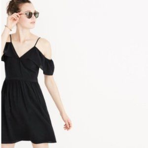 Madewell Black Silk Dress
